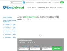 Tablet Screenshot of filtersdelivered.com